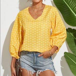 Brand new never worn yellow blouse